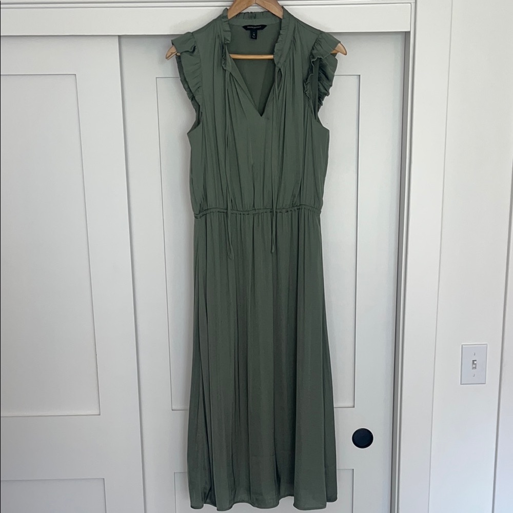 NWOT Banana Republic Green Sleeveless Maxi Dress - Medium Tall